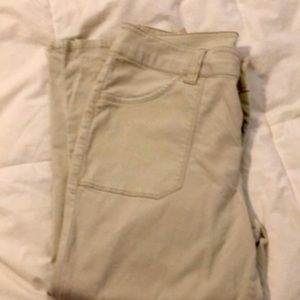 Women Jag tan/khaki stretch capris, size 10